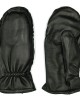 Leather Black Outdoor Mittens Gloves