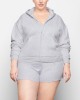 COTTON FLEECE  ZIP UP HOODIE