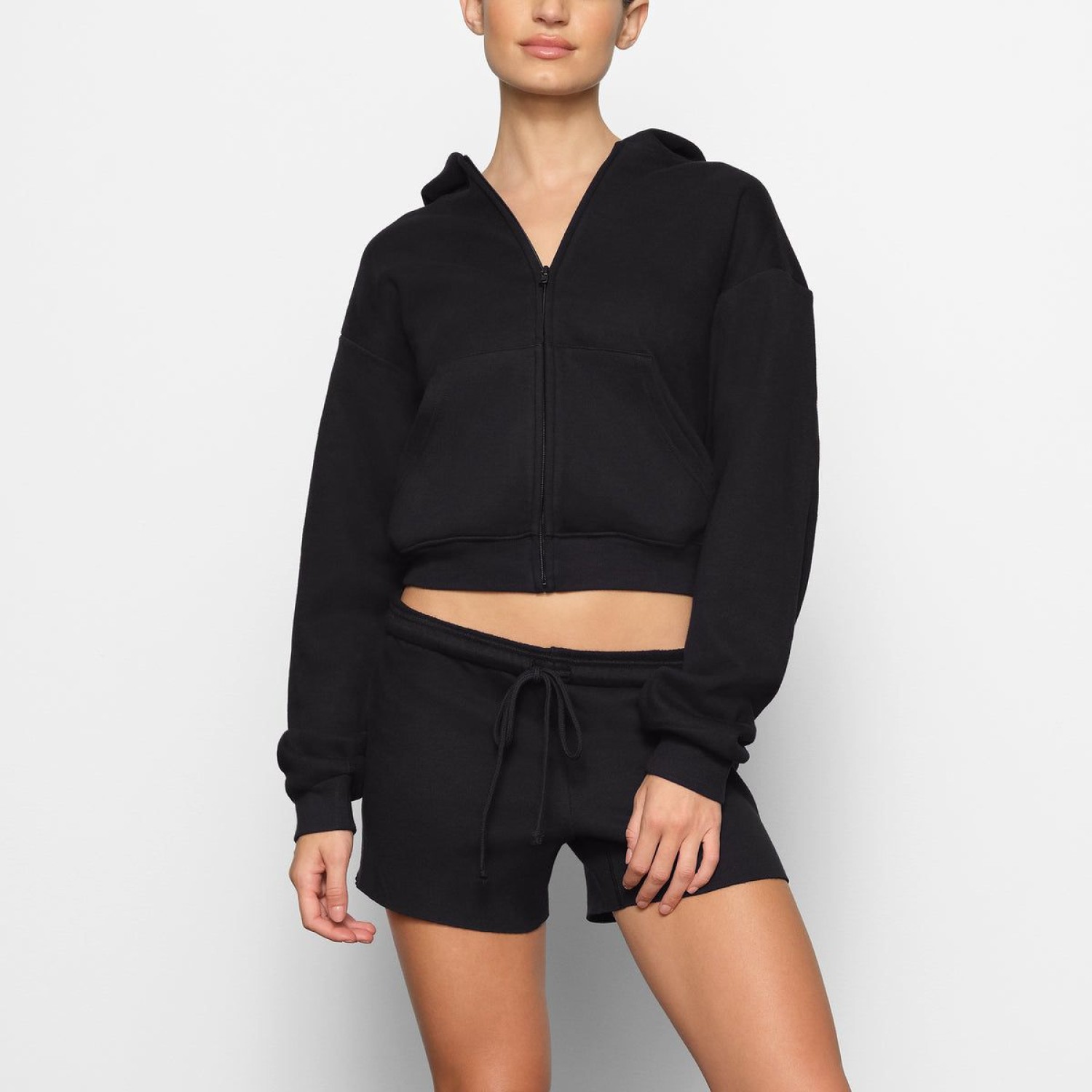 COTTON FLEECE  ZIP UP HOODIE