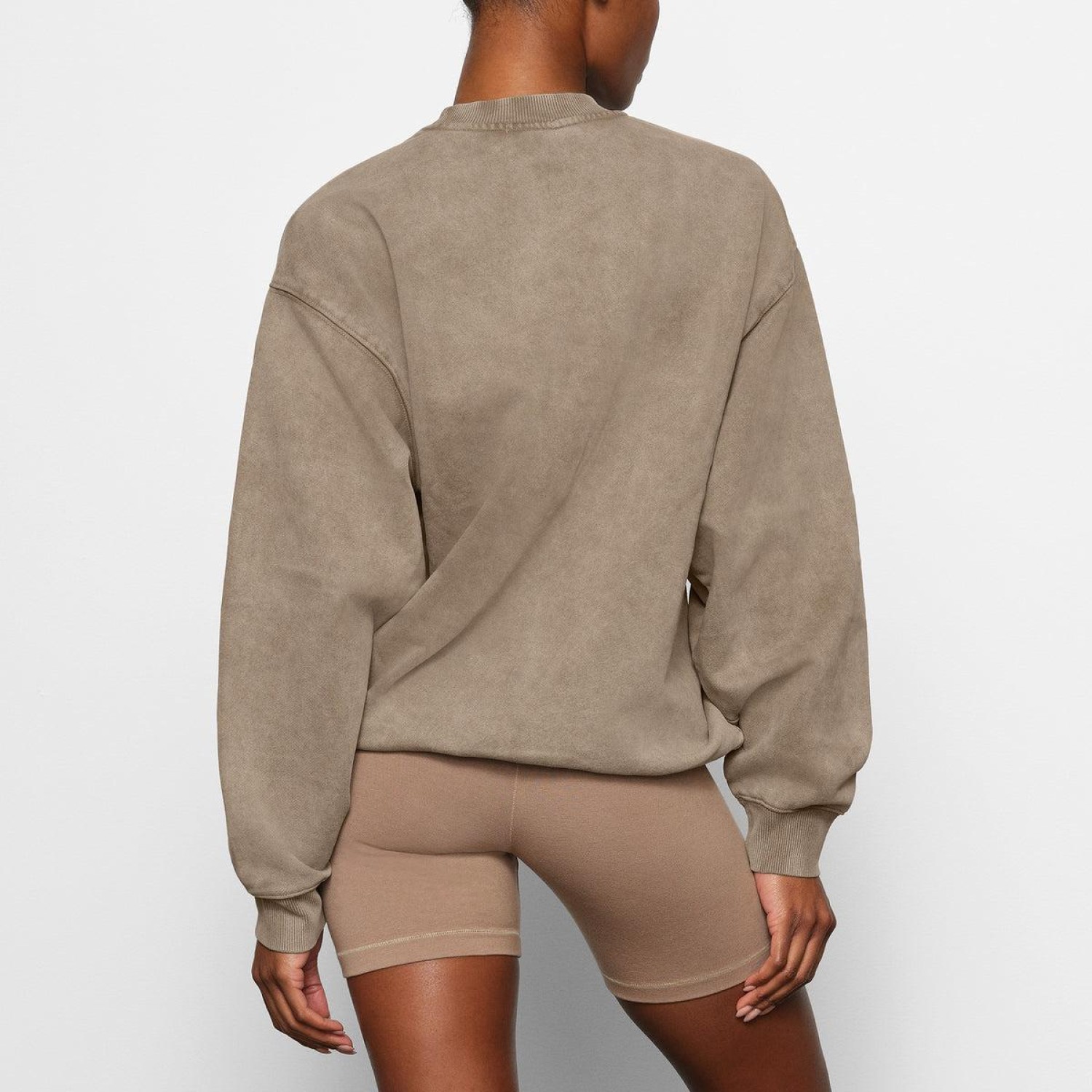 UNISEX BOYFRIEND FLEECE  CREW NECK PULLOVER