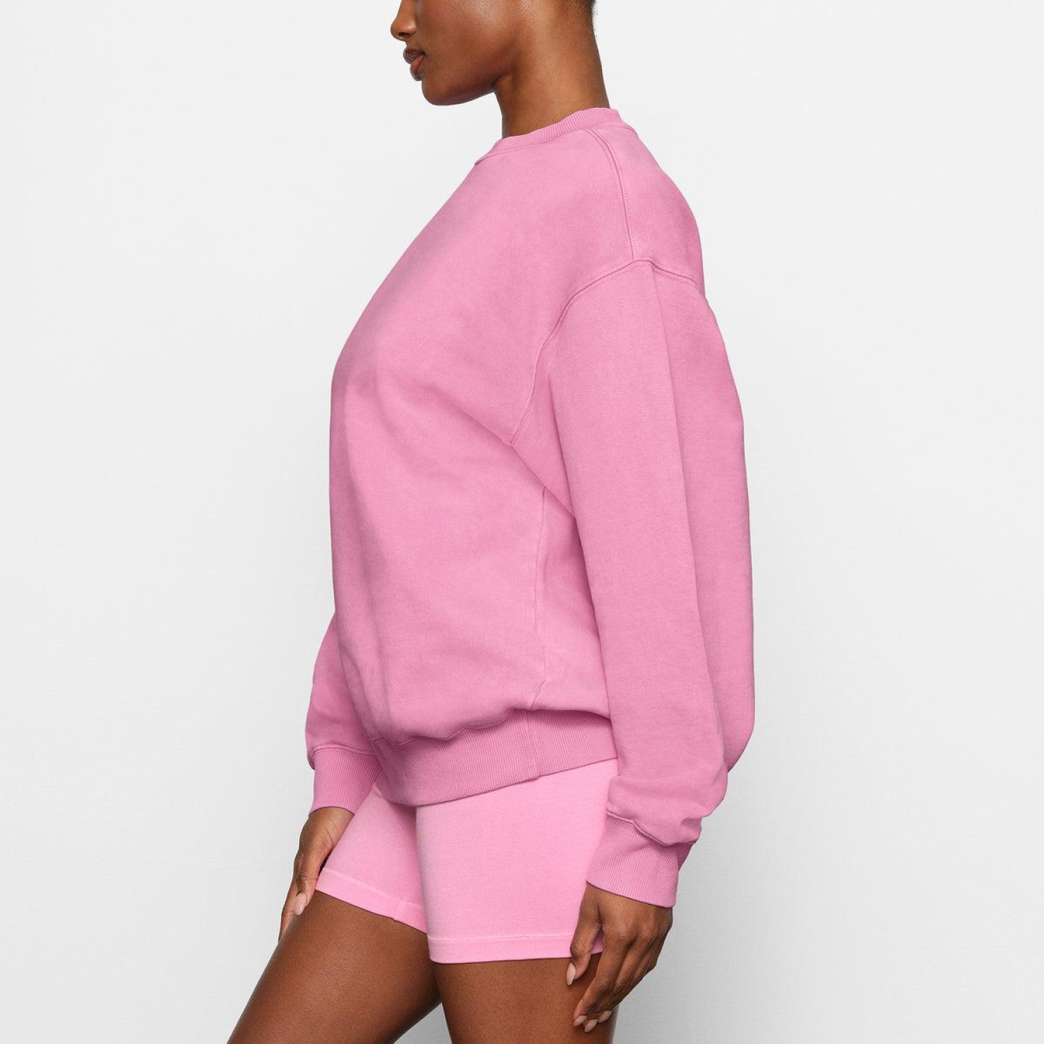 UNISEX BOYFRIEND FLEECE  CREW NECK PULLOVER
