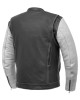 Men's Cafe Style Leather Jacket 