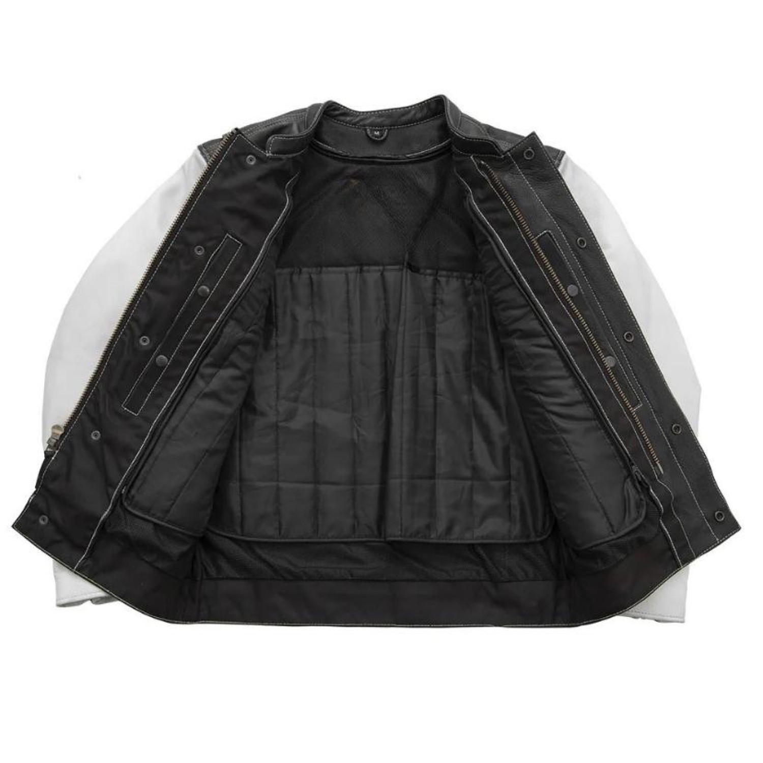 Men's Cafe Style Leather Jacket 