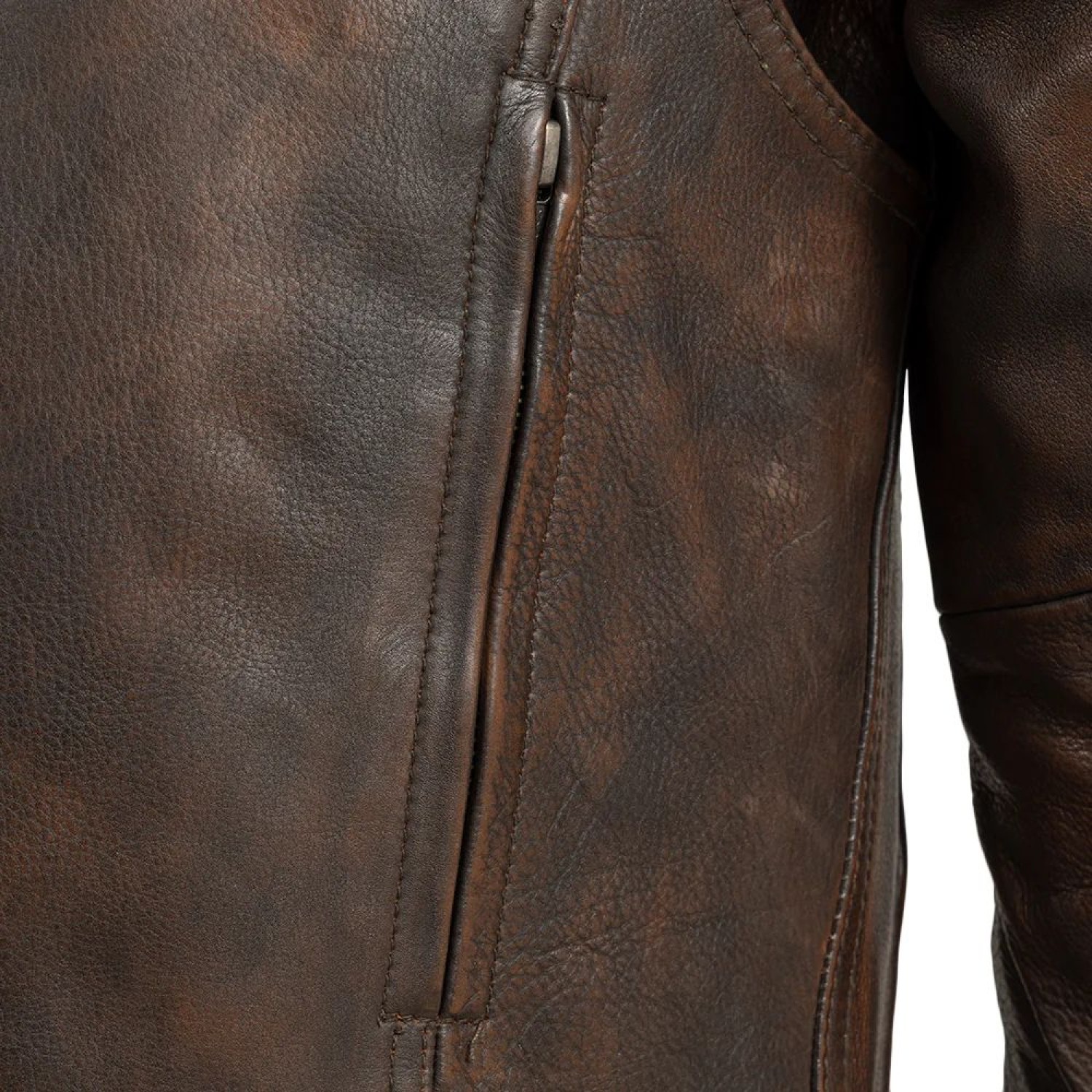 Men's Motorcycle Leather Jacket  Copper 