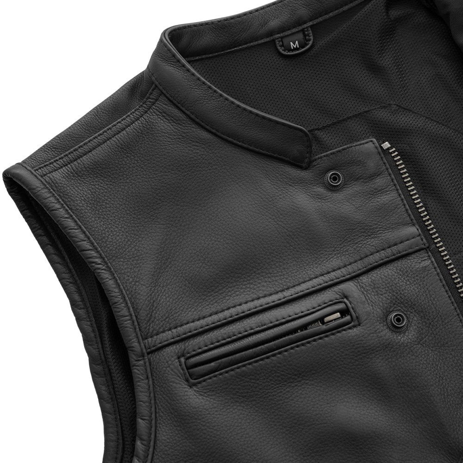  Men's Motorcycle Leather Vest