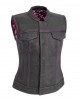 Women's Motorcycle Leather Vest 