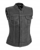 Women's Motorcycle Leather Vest 