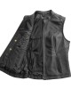 NINA Women's Motorcycle Leather Vest