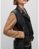 Nappa-Leather Regular-Fit Jacket With Removable Sleeves