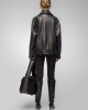 BLACK LEATHER JACKET